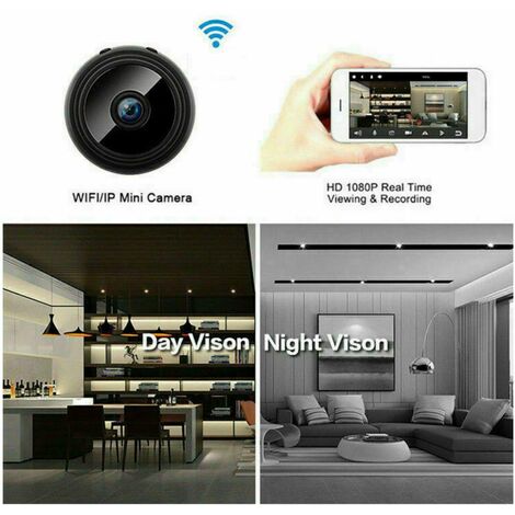 Trade Shop - Mini Micro Telecamera 1080p Ip Cam Spia Spy Cmos Spycam Full Hd Con Telecomando 85887188