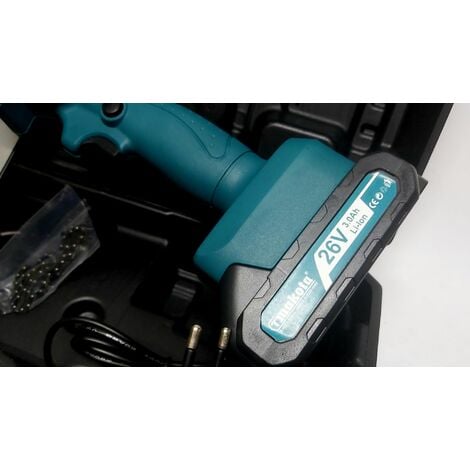 MINI ELETTROSEGA DOPPIA BATTERIA MOTOSEGA ELETTRICA TAGLIARAMI 4'' 318