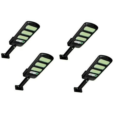 4 pezzi Faro lampione 213 led stradale solare fotovoltaico sensore di movimento