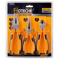 Set 3 Pinze di Precisione Diagonale Becchi Lunghi Universale Cromo Vanadio
