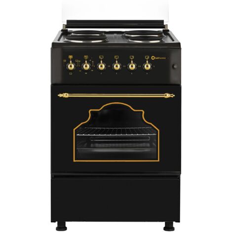 SOLTHERMIC COCINA ELÉCTRICA NEGRA NEGRA RÚSTICA 50X55 F5S04E3RB