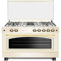 Cocina a gas Solthermic F9L50G2-C Color Crema