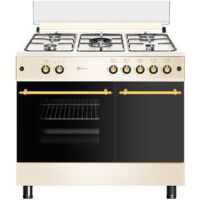 SOLTHERMIC COCINA GAS CREMA RÚSTICA 90X60 PORTABOMBONA F9LT50G2-C