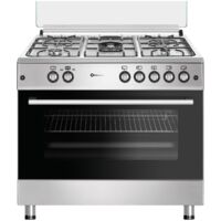 SOLTHERMIC COCINA GAS INOX 90X60 HORNO PANORÁMICO F9L50G2I
