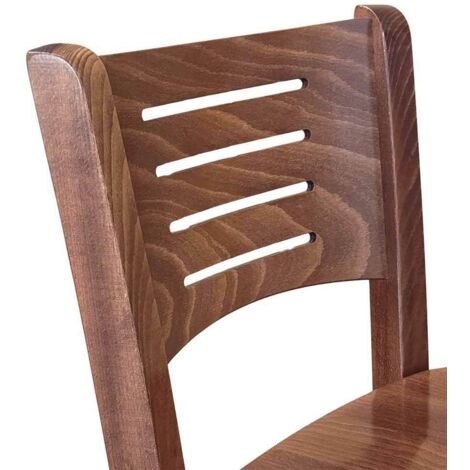 Ok Affarefatto Barhocker Aus Massivholz - Walnuss Optik, 67 Cm Höhe, Fertig Montiert