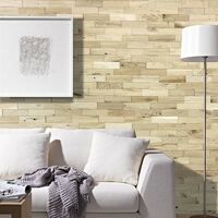 Parement Bois Chêne Rustique Nature Revêtement Mural 200mm 1m²