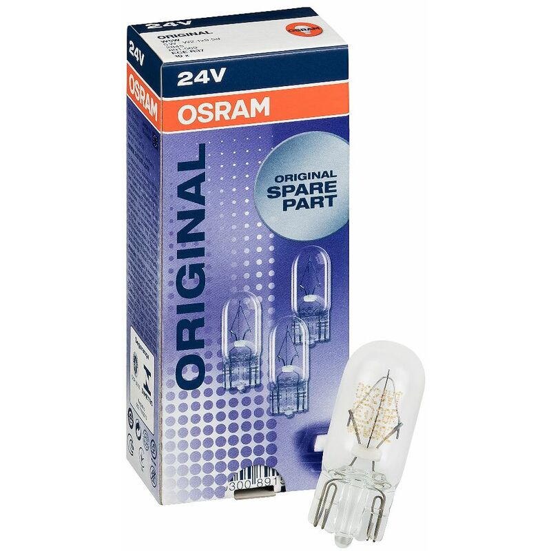 10x OSRAM Standlicht W5W Autolampen T10 24V 5W LKW 2845