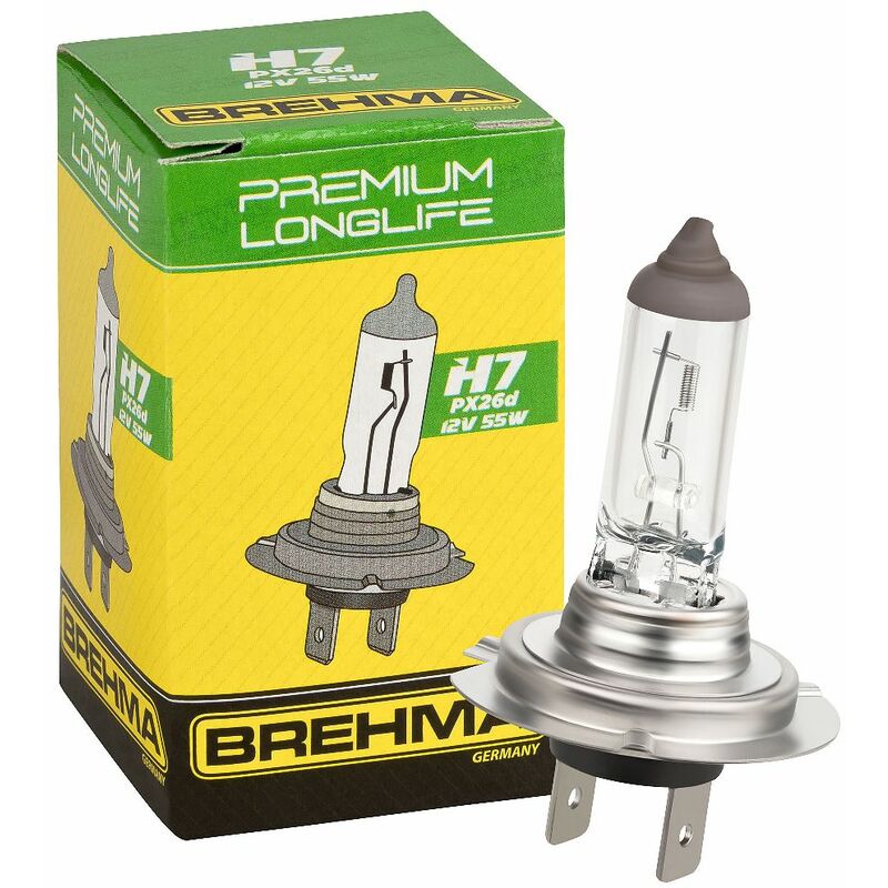 10x BREHMA Premium Longlife H7 12V 55W Halogen Autolampe