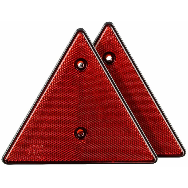 2x Dreieck Reflektor Dreieckrückstrahler mit E-Prüfzeichen