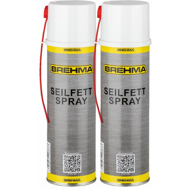 3x BREHMA Seilfett Spray 500ml Fettspray Sprühfett Kettenfett