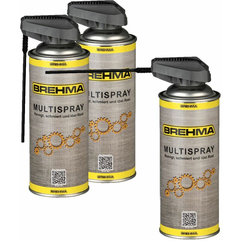3x BREHMA Cobra Sprühkopf Multispray 400ml Multifunktionsöl Öl  Vielzweckspray Kriechöl