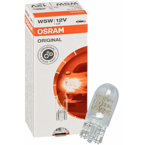 10x OSRAM Glassockellampe W5W Standlicht 12V 5W 2825