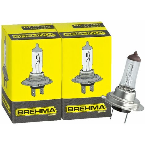 2x BREHMA H7 Halogen Lampe 12V 55W PX26d