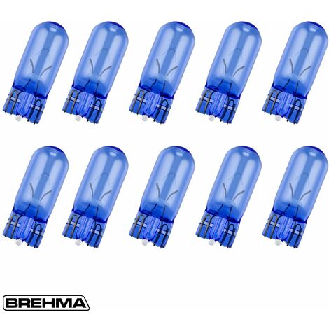 10x BREHMA Standlicht W5W Autolampen in Xenon Optik 12V 5W