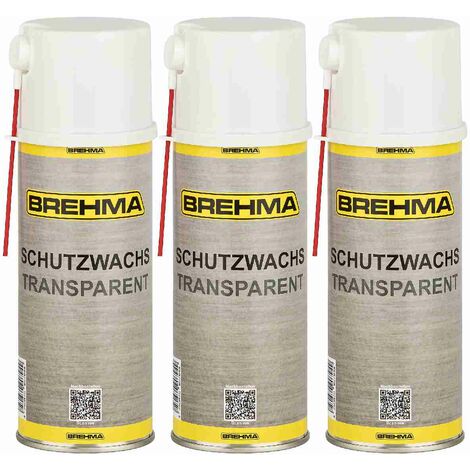 3x BREHMA Schutzwachs Spray transparent Unterbodenwachs Hohlraumwachs