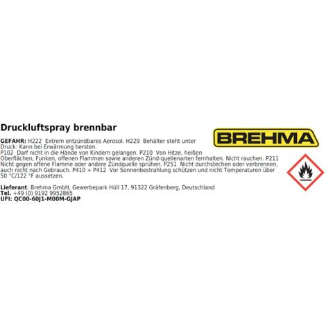 6x BREHMA Enteiserspray Scheibenenteiser Entfrosterspray Frostschutz 400ml  Griff