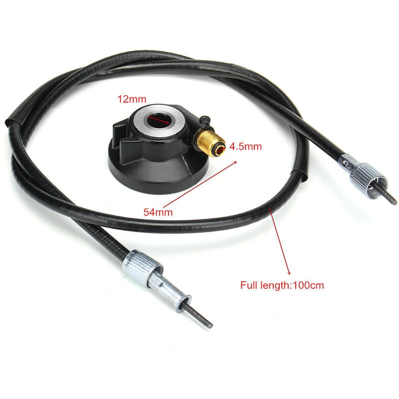 GY6 50 cc 150 cc Motorrad Universal 12 mm Tacho Stopptisch Geschwindigkeit  + Kabel Agito