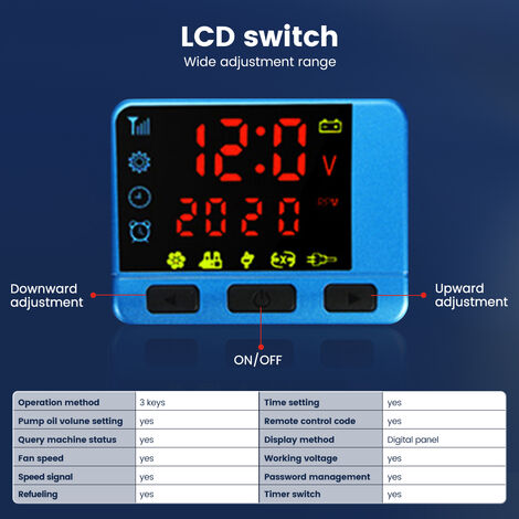 12/24 V Auto-Diesel-Luftheizung mit LCD-Monitor und Schalter und