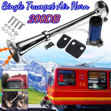 Super lautes einzelnes Trompeten-Zug-Kit für 12 V 600 dB Drucklufthorn-Metallton-Kompressor  für Auto-LKW-Zugboot Agito