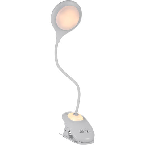 USB 3 Farb Leselampe Klemmleuchte LED Bettlampe Schreibtischleuchte Tischlampe