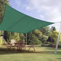 UV Block Sunscreen Waterproof Shade Sails Canopy Cover Green Rectangle 3X2.5M
