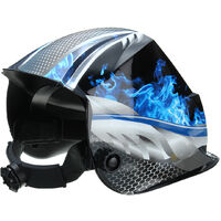 Welding mask hood automatic solar welding helmet Blue Mohoo