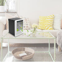 3 In 1 Portable Mini USB Air Conditioner Cooler with Max 2.5L Tank Humidifier Purifier Fan