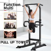 Power Tower Multi Workout Pull Up Chin Up Dip Station Fitness Home Gym Equipment