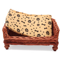 Pet Bed Mat Woven Wicker Cat Dog Basket Extra Cute Pillow Sleeping Cushion Pad(XS)