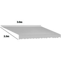 Foldable Awning Waterproof Cover - Polyester 3 * 2.5m Mohoo