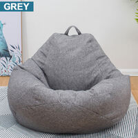 Chair Lazy Lounge Sofa Seat Cover dark gray(No filling)