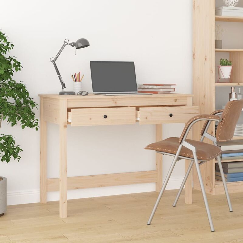 Bureau D'ordinateur En Bois Massif, Bureau Adulte De Bureau