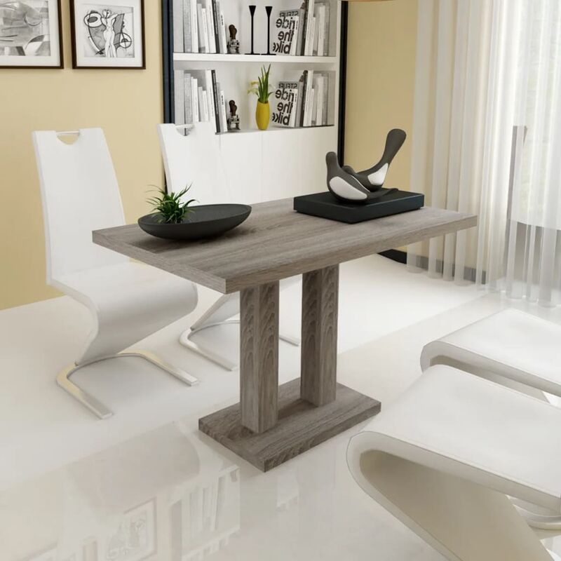 Table de salle à manger BELFAST, Style industriel, en Bois et Acier, 120 x  75 x 75 cm acheter en ligne à bas prix