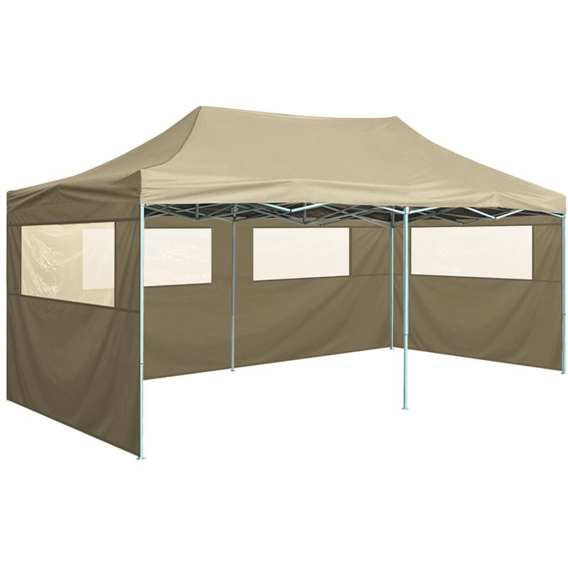 vidaXL Tente de rangement 370x370 cm Acier Gris