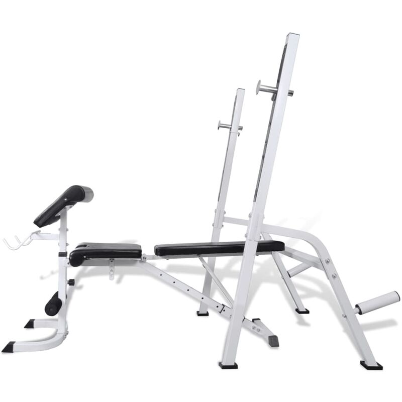 GORILLA SPORTS® Multifonction Banc de Musculation - Réglable, Max. 280kg,  Noir/Blanc - Banc d'Haltérophilie, Multifonction, pour Complet du Corps,  Entraînement, Abdominaux, Fitness, Gym Équipement : : Sports et  Loisirs