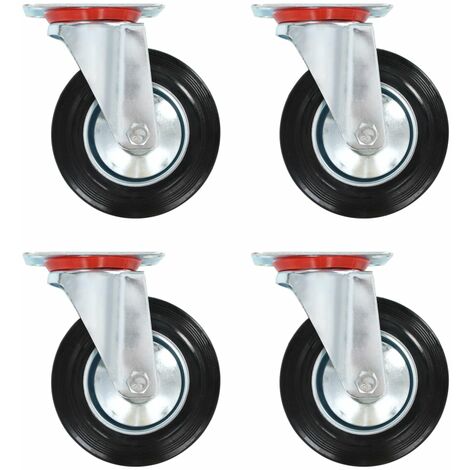 vidaXL Roulettes pivotantes doubles 4 pcs 50 mm au meilleur prix