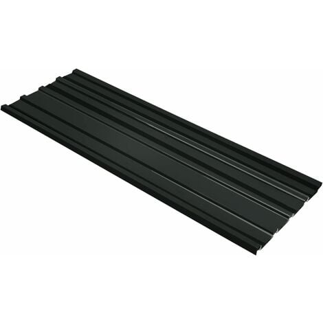 Panneaux de toiture 12 pcs Acier galvanisé Anthracite