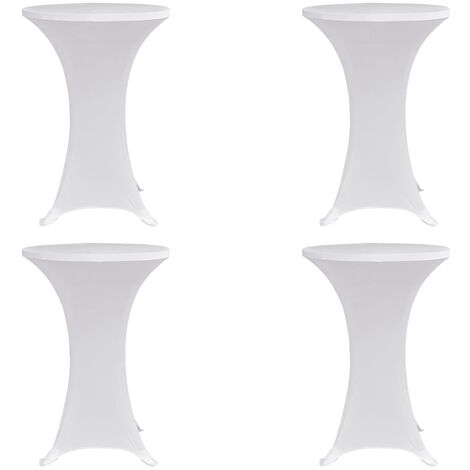 Nappe élastique blanche résistante pour table de 162 cm