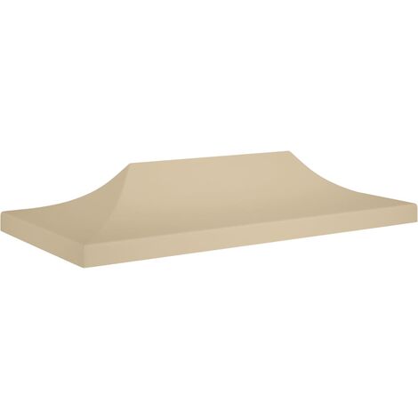 VIDAXL Toit de tente de reception 3x3 m Beige 270 g/m^2 pas cher 