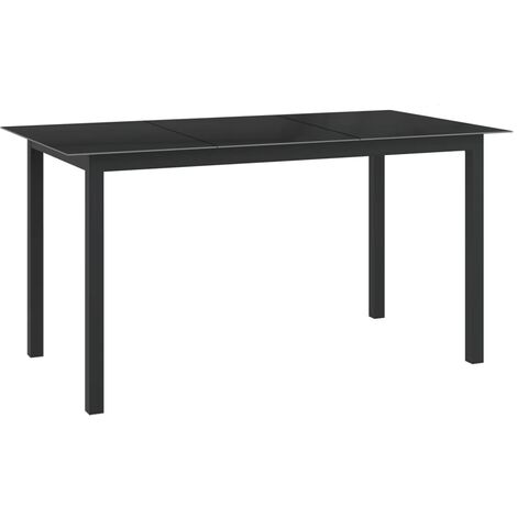 Table pliante en alu rectangle 4 places AZUA - graphite ou tonka