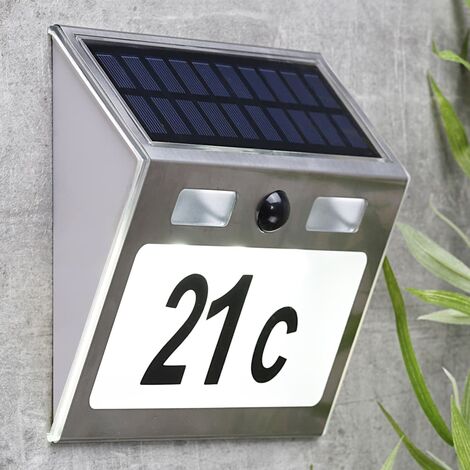 Lumière Solaire De Numéro De Porte Signe De Lampe De Chiffres