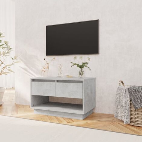 Meuble Bas TV Blanc/Chêne Design Elégant Réglable Extensible Salon  104x30x52 cm 