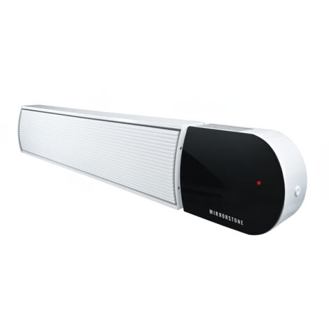 Mirrorstone 1200W Ionis Far Infrared Bar Heater White ,Wall and Ceiling Mounted