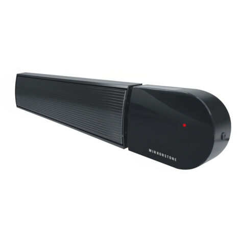 Mirrorstone 1800W Ionis Far Infrared Bar Heater Black ,Wall and Ceiling Mounted