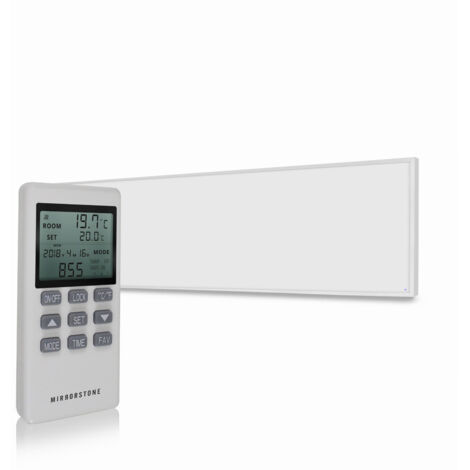 Mirrorstone 350W Ultraslim NXTGEN Wi-Fi Infrared Heating Panel - Electric Panel Heater-Wall Mounted