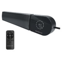 Mirrorstone 3000W Ionis Wi-Fi Remote Far Infrared Bar Heater Black ,Wall and Ceiling Mounted