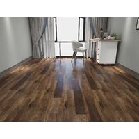 Mirrorstone Rustic Oak Luxury LVT Dry Back Flooring Glue Down 100% Waterproof 3.468m² Pack (16 planks/box - Size 7'' wide × 48'' length (17.78cm×121.92cm) Each)