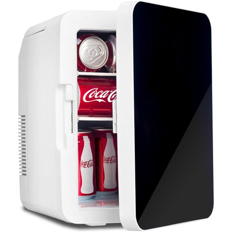 COSTWAY Réfrigérateur Congélateur 90 L(26L+64L) - Température de  Refroidissement Réglable 0 à 10 °C et Congélateur de -18°C - Lumière LED-  49,5 x 48,5 x 86 cm, Blanc