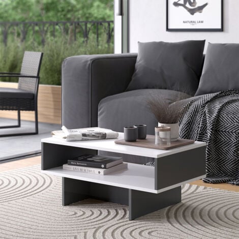 Vicco Couchtisch Lifto 92x51cm - Höhenverstellbarer Tisch Mit Liftfunktion