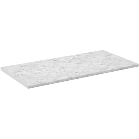 Küchenarbeitsplatte R-Line, Weiß/Marmor, 120 cm, Vicco